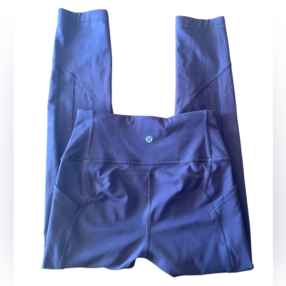 Lululemon dark purple leggings. Size 4.